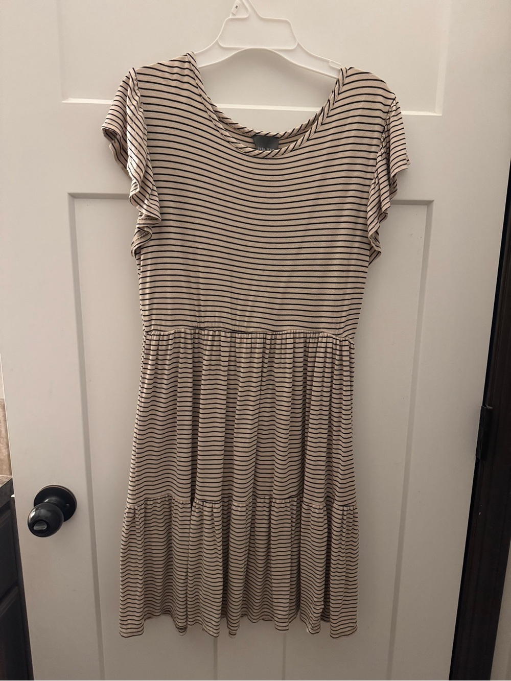 Olivia Rae New York - Fitted Waist Striped Dress
